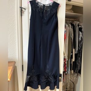 Navy blue mid length dress - worn once